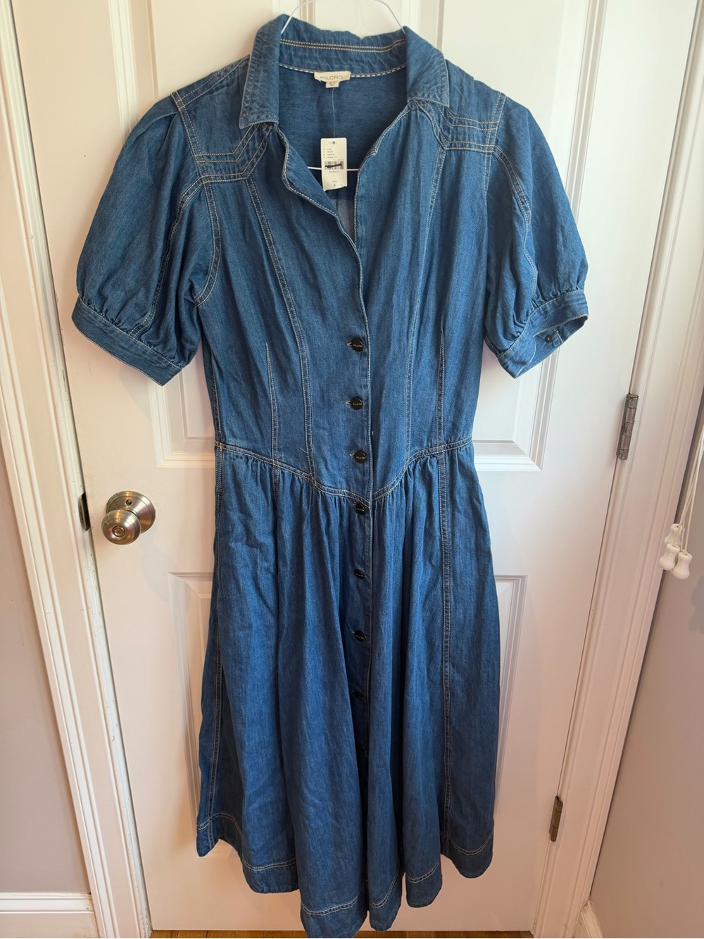 NWT Pilcro Denim Midi Dress - Picture 2 of 8